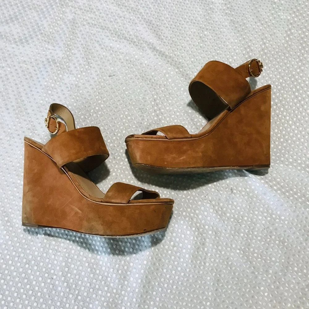 Tory Burch suede wedges